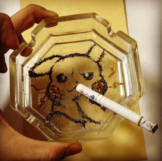 Illustration for article titled Some Anime Characters Are Perfect for Cigarette Art